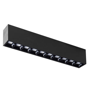 Foco sobrepuesto negro LED 20W 26,8cm 3000K IP40 - MUFO0139