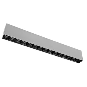 Foco sobrepuesto blanco interior negro LED 30W 40,2cm 3000K IP40 - MUFO0140