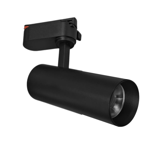 Foco riel metal negro Ø 6x19,6 cm LED 15W 3000K-4000K-6000K- MUFO0143