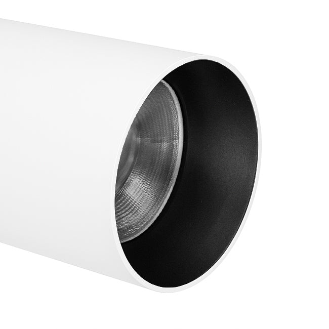 Foco riel metal blanco Ø 5,5x19,6 cm LED 15W- 3000K-4000K-6000K - MUFO0144