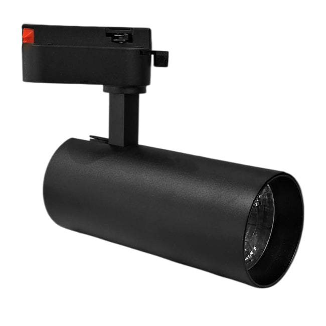 Foco riel metal negro Ø 7,3x21 cm LED 30W -3000K-4000K-6000K - MUFO0146