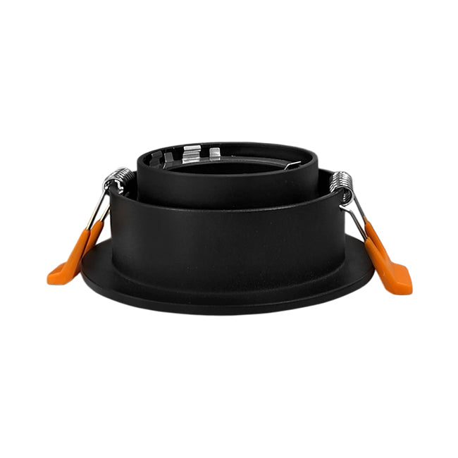 Foco aluminio negro óptica profunda Ø9.2x3.5 cm GU10 - MUFO0147