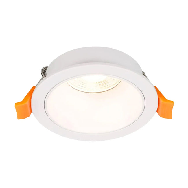 Foco aluminio blanco óptica profunda Ø9.2x3.5 cm GU10 - MUFO0148