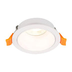 Foco aluminio blanco óptica profunda Ø9.2x3.5 cm GU10 - MUFO0148