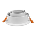 Foco aluminio blanco óptica profunda Ø9.2x3.5 cm GU10 - MUFO0148
