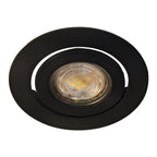 Foco orientable aluminio negro Ø10x4.5 cm  GU10  - MUFO0149