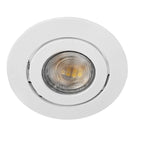 Foco orientable aluminio blanco Ø10x4.5 cm  GU10 - MUFO0150