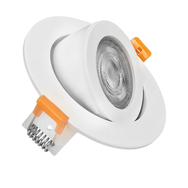 Foco orientable aluminio blanco Ø10x4.5 cm  GU10 - MUFO0150