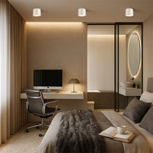 Cargar imagen en el visor de la galería, Foco sobrepuesto aluminio blanco Ø8,3x7 cm IP44 GX53 - MUFO0151
