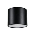 Foco sobrepuesto aluminio negro Ø8,3x7 cm IP44 GX53 - MUFO0152
