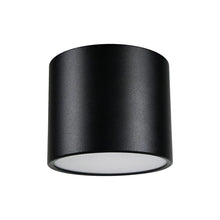 Cargar imagen en el visor de la galería, Foco sobrepuesto aluminio negro Ø8,3x7 cm IP44 GX53 - MUFO0152
