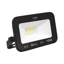 Cargar imagen en el visor de la galería, Proyector de área aluminio vidrio negro exterior IP65  9x7 cm  LED 10 W - MUFO0153
