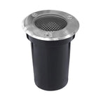 Foco de piso inoxidable antideslumbrante Ø8 cm IP67 GU10 - MUFO0155