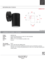 Foco de muro exterior negro GU10 IP65 - MUFO0156