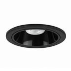 Foco embutido retraído para baño negro 3000K  IP44 7W  LED - MUFO0157