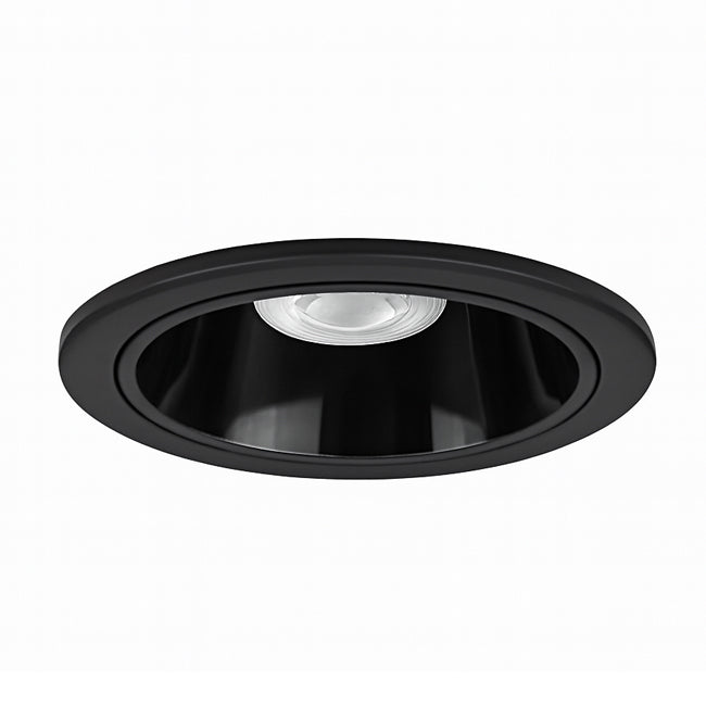 Foco embutido retraído para baño negro 3000K  IP44 7W  LED - MUFO0157