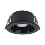 Foco embutido retraído para baño negro 3000K  IP44 7W  LED - MUFO0157