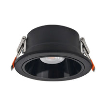 Cargar imagen en el visor de la galería, Foco embutido retraído para baño negro 3000K  IP44 7W  LED - MUFO0157
