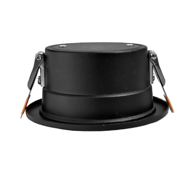 Foco embutido retraído para baño negro 3000K  IP44 7W  LED - MUFO0157