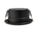 Foco embutido retraído para baño negro 3000K  IP44 7W  LED - MUFO0157