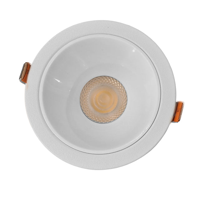 Foco embutido retraído para baño blanco 3000K  IP44 7W  LED - MUFO0158
