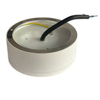 Foco metal blanco sobrepuesto Ø 12x4,5 cm LED 12W IP44 -3000K-4000K-6000K - MUFO0159