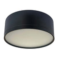 Foco metal negro sobrepuesto Ø 12x4,5 cm LED 12W IP44-3000K - 4000K - 6000K - MUFO0160