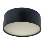 Foco metal negro sobrepuesto Ø 12x4,5 cm LED 12W IP44-3000K - 4000K - 6000K - MUFO0160