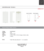 Falso polo blanco mate - MUFP0002