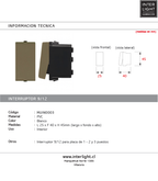Interruptor piedra 16A 250V- MUIN0003