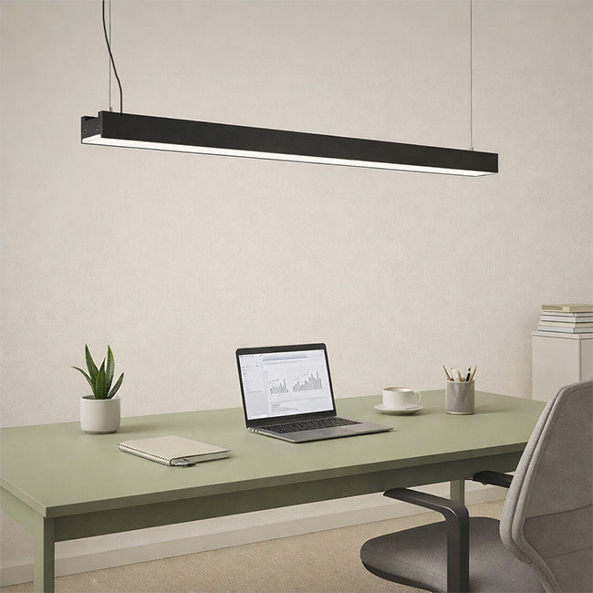 Lámpara colgante y para sobreponer negro 120cm 3K 4K 6K  40W  LED - MULC0011