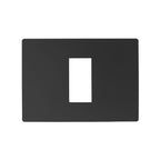 Placa 1 puesto noir mate con soporte - MUTA0002