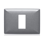 Placa aluminio 1 puestos con soporte- MUTA0005