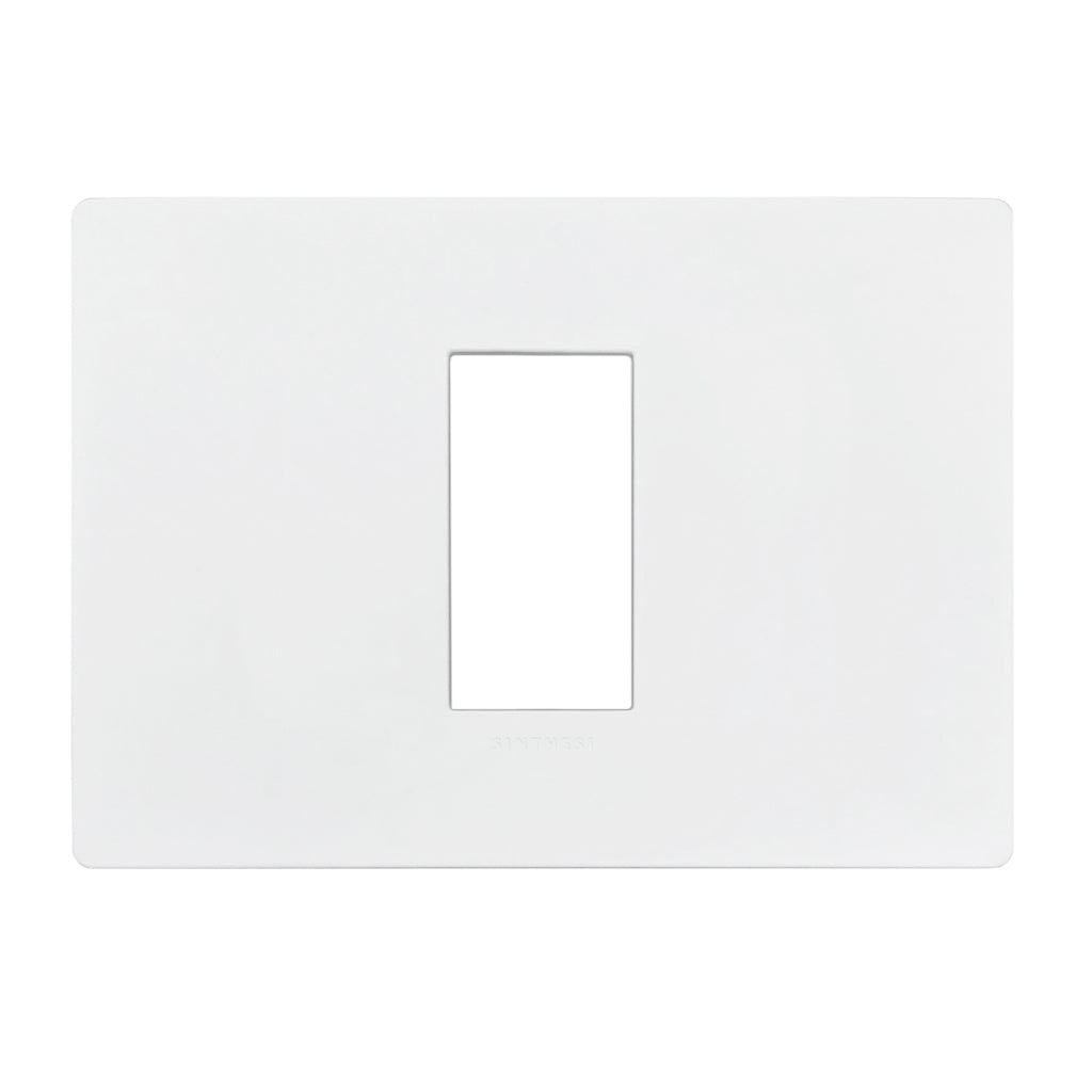Placa 1 puesto blanco mate con soporte - MUTA0008