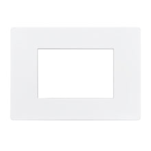 Cargar imagen en el visor de la galería, Placa 3 puestos blanco mate con soporte - MUTA0009
