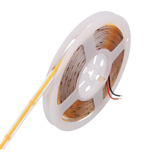 CINTA LED COB TECHNOLAMP 12W/M LUZ CÁLIDA 12V IP20 (5 METROS)