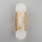 Aplique metal negro alabastro 10x36 cm 2 luces E14 - ONAP0063