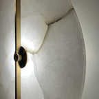 Aplique metal dorado alabastro Ø35x39 cm 12W 3000k LED - ONAP0065