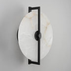 Aplique metal negro alabastro Ø35x39 cm 12W 3000k LED - ONAP0066