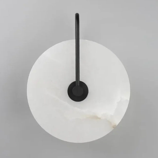 Aplique metal alabastro negro Ø25x31,5 cm 5W 3000k LED - ONAP0068