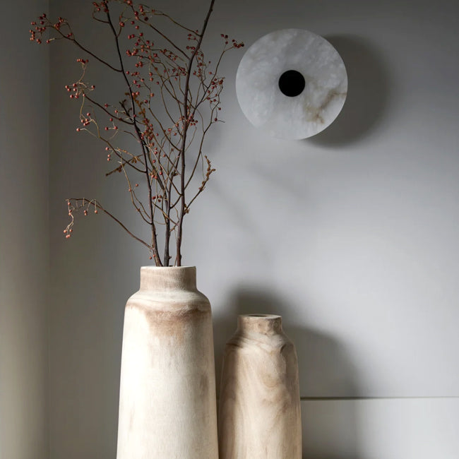 Aplique alabastro negro Ø25cm LED 5W - ONAP0070