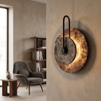 Apliqué mármol café Ø25,5 cm LED 12W - ONAP0071