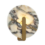 Apliqué mármol bulgari + bronce Ø25cm LED 12W - ONAP0072