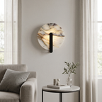Apliqué mármol bulgari + negro Ø25cm LED 12W - ONAP0073