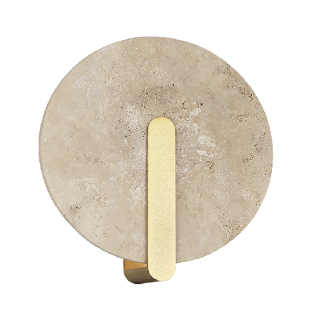 Apliqué mármol beige + bronce Ø25cm LED 12W - ONAP0074