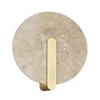Apliqué mármol beige + bronce Ø25cm LED 12W - ONAP0074