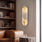 Aplique alabastro + bronce 40 cm LED 2x6W - ONAP0075