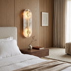 Aplique alabastro + bronce 40 cm LED 2x6W - ONAP0075