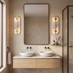Aplique alabastro + bronce 40 cm LED 2x6W - ONAP0075