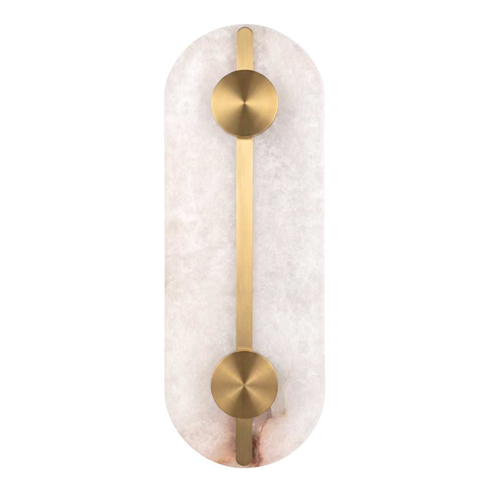 Aplique alabastro + bronce 40 cm LED 2x6W - ONAP0075